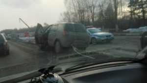 В Бежицком районе Брянска из-за ДТП образовалась пробка