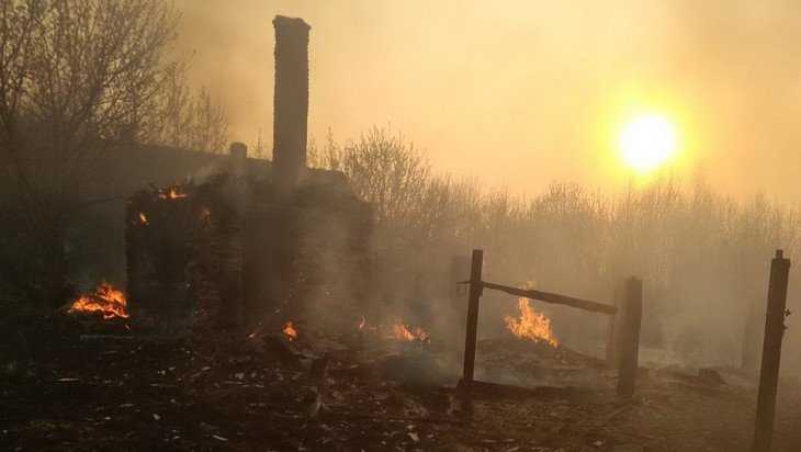 Пал травы привел к катастрофе в брянской деревне – сгорели 4 дома