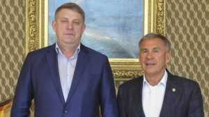 Президент РТ встретился с брянским губернатором Александром Богомазом