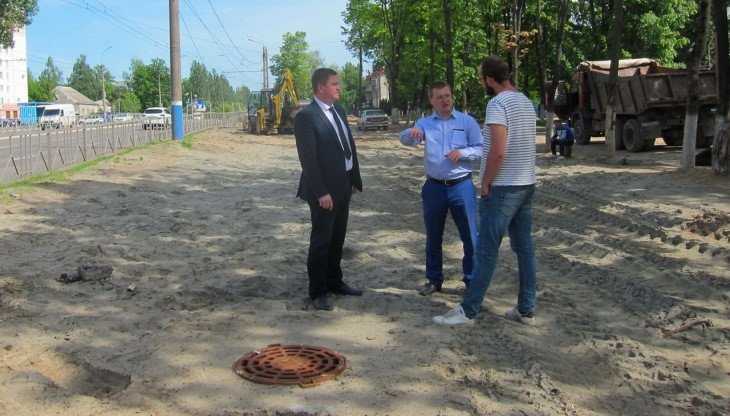 В Брянске на Московском проспекте завершили строительство ливнёвки