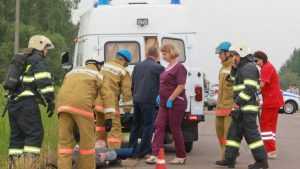 В Брянске прошли учения по спасению людей в загоревшемся в ДТП автобусе