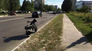 В Брянске опять разбился мотоциклист из-за камня на дороге