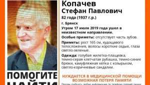 В Брянске пропал без вести 82-летний Стефан Копачев