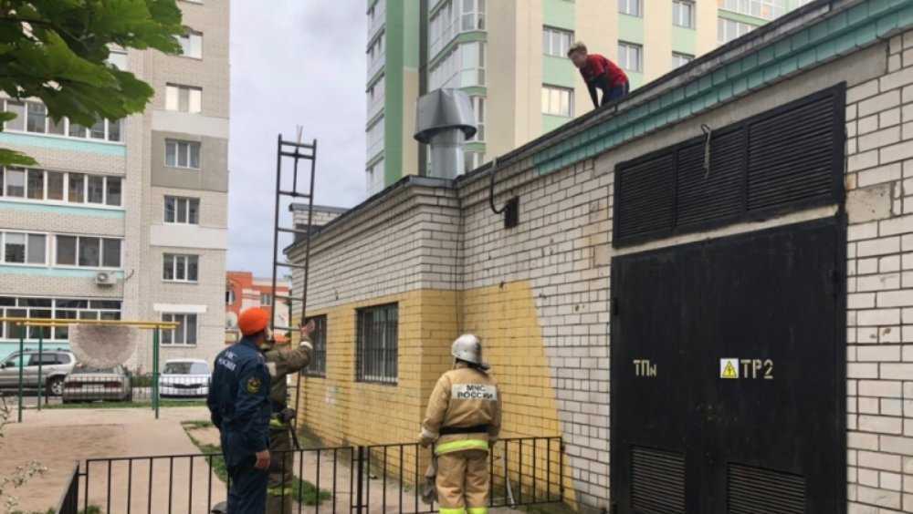 В Брянске спасатели помогли мальчику спуститься с крыши котельной