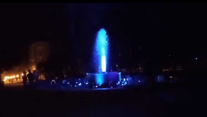 В Брянске провели пробный запуск фонтана в Круглом сквере