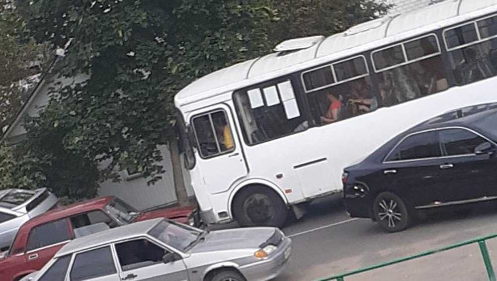 В Новозыбкове автобус с пассажирами попал в ДТП