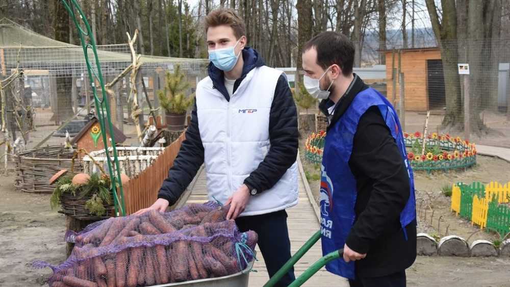 «Единая Россия» передала овощи для животных из брянского зоопарка