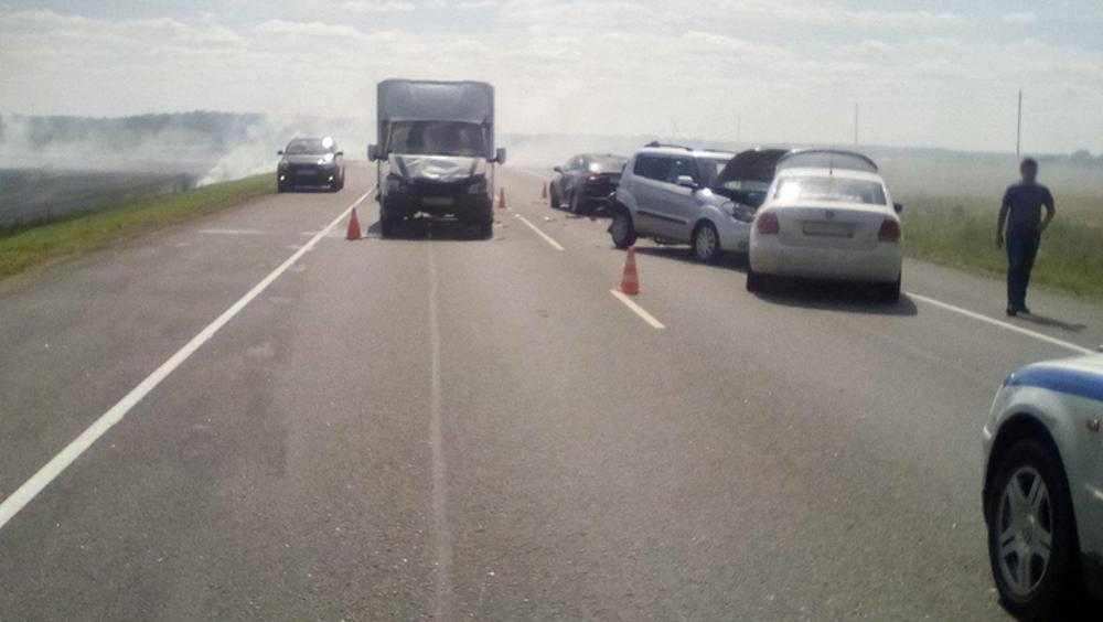 На трассе Брянск – Новозыбков покалечились 2 человека в массовом ДТП