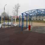 В Бежице скоро сдадут новую спортплощадку возле школы № 42