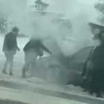 На Городищенской горке брянцы помогли потушить загоревшийся автомобиль