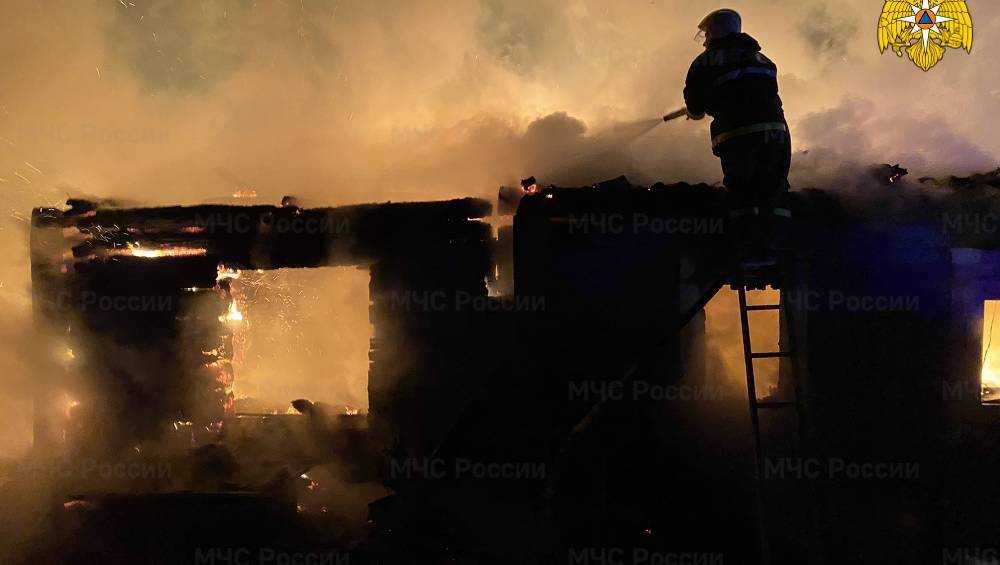 В Брянской области ночью сгорели два частных дома