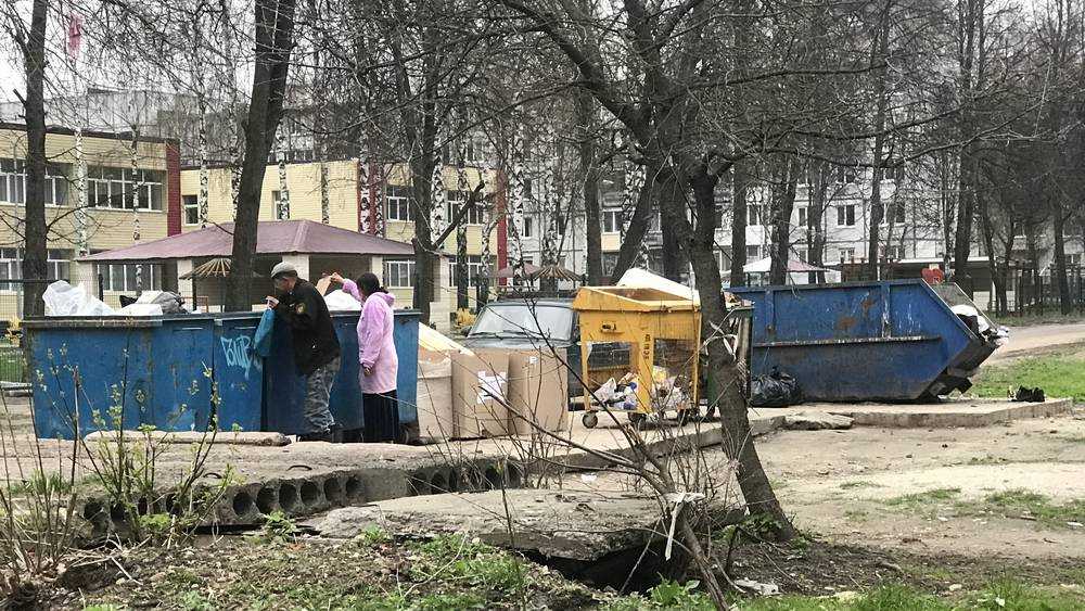 В Брянске во дворах домов развилась народная сортировка мусора