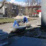 В Брянске началось благоустройство сквера возле кинотеатра «Салют»