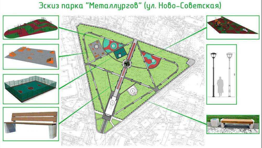 В Брянске в парке Металлургов оборудуют площадки для воркаута и скейтборда