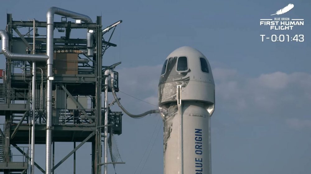 Корабль New Shepard с бывшим главой Amazon Джеффом Безосом слетал в космос
