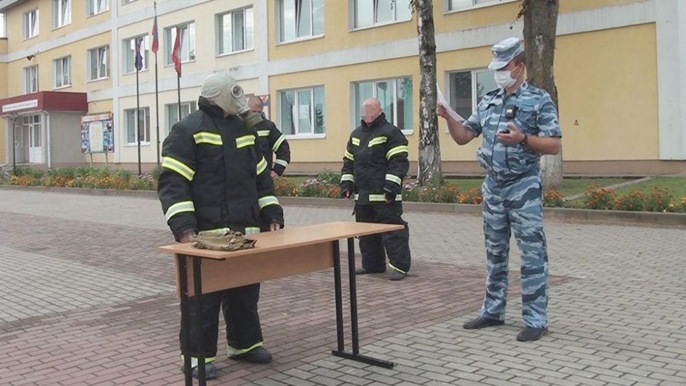 Несовершеннолетние Брянской ВК приняли участие в пожарной эстафете