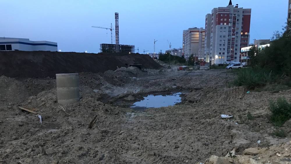 В Брянске начали строительство дороги на улице Счастливой