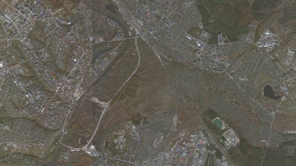 Новая брянская дорога-дамба появилась на сделанных из космоса снимках
