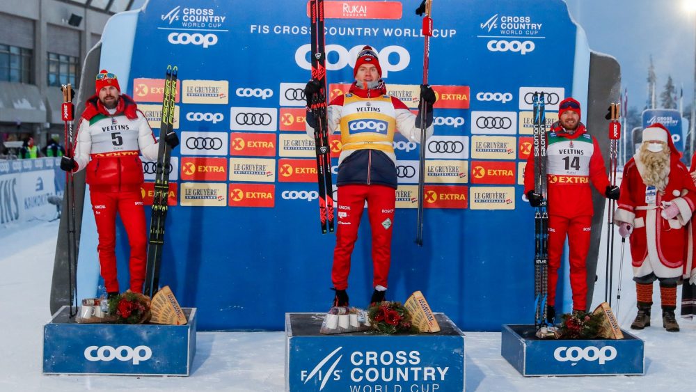 Брянский лыжник Александр Большунов завоевал золотую медаль на Кубке мира