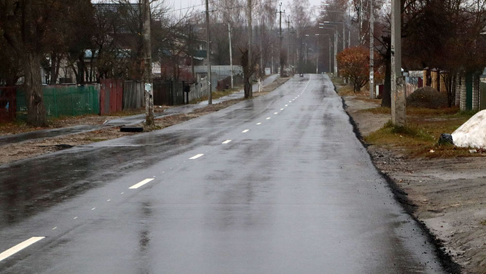 В Брянске за 62 млн рублей  отремонтировали дорогу на улице Чайковского