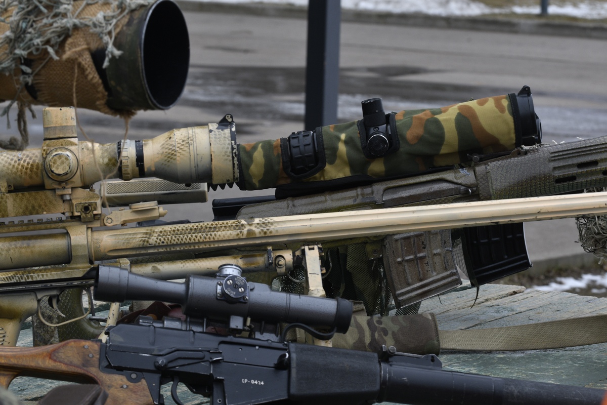 В Брянской области военные снайперы поразили тысячи мишеней в виде дронов