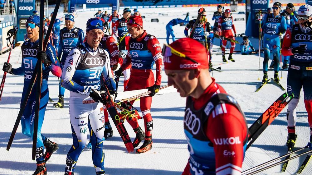 Брянский лыжник Большунов остался без медалей в предпоследней гонке «Тур де Ски»