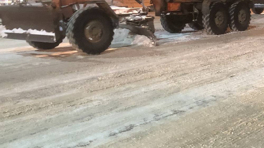 В Брянской области дорожники расчистили от снега основные дороги