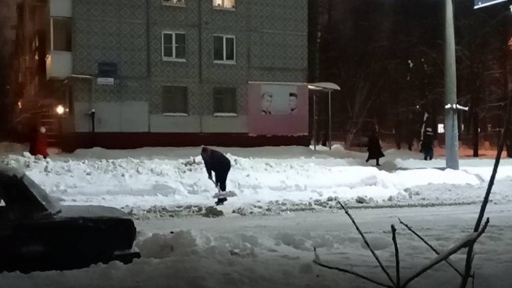Жители Брянска личными лопатами начали чистить главные дороги