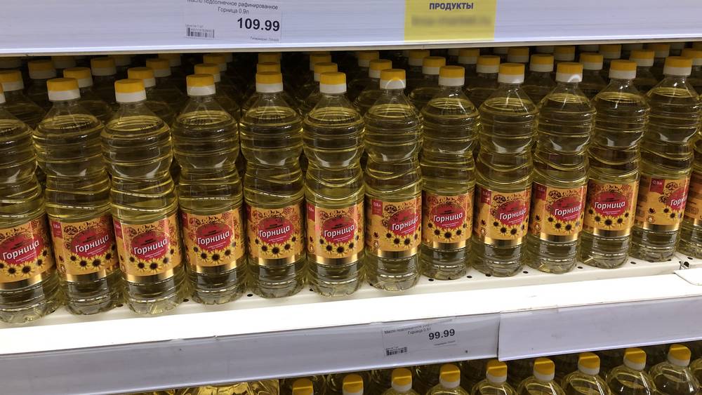 В Брянской области в магазинах цена на подсолнечное масло скоро вырастет