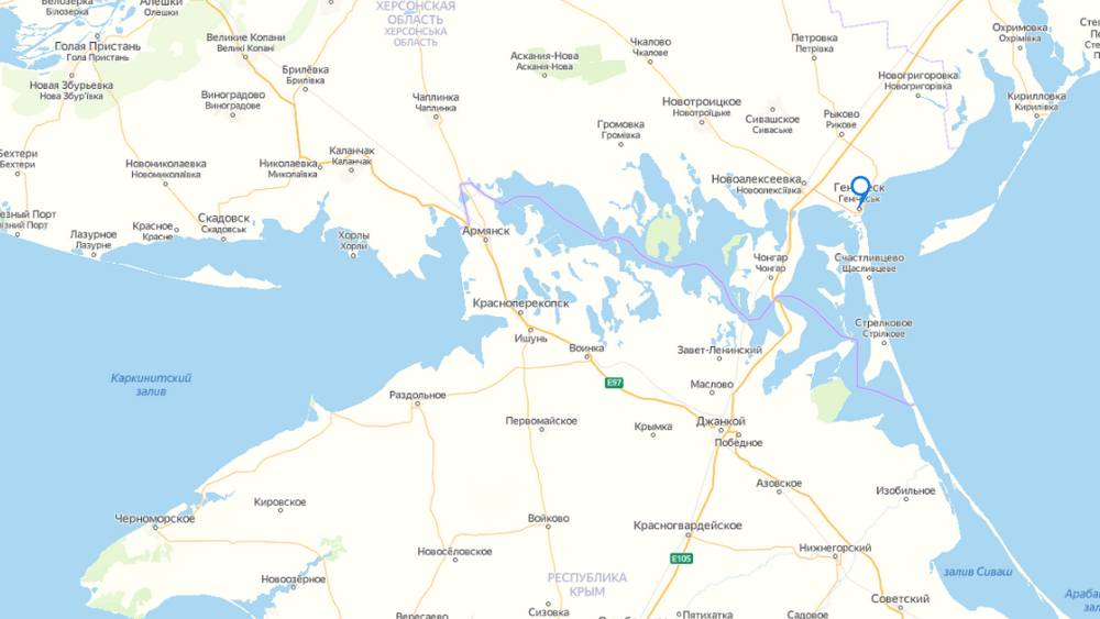 Власти Херсонской области заявили о потере контроля над Гениченским районом