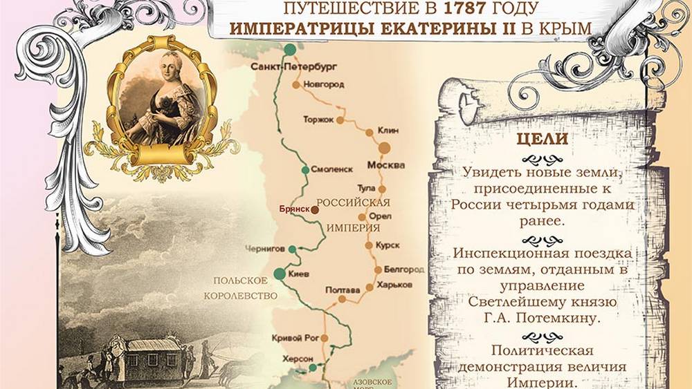В Брянске открылась посвященная императрице Екатерине II виртуальная выставка