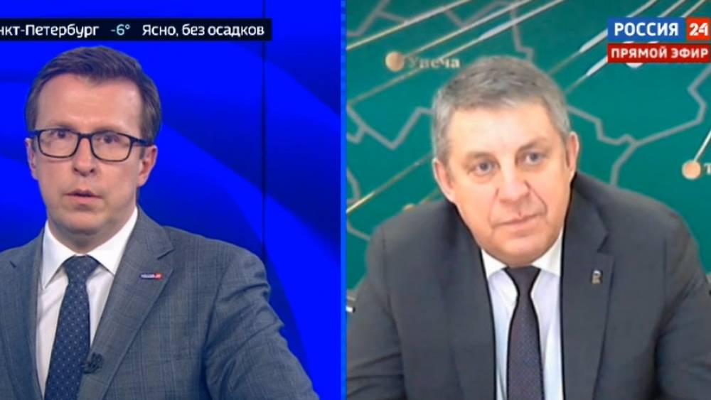Брянский губернатор Богомаз рассказал на «России 24» о работе в условиях санкций