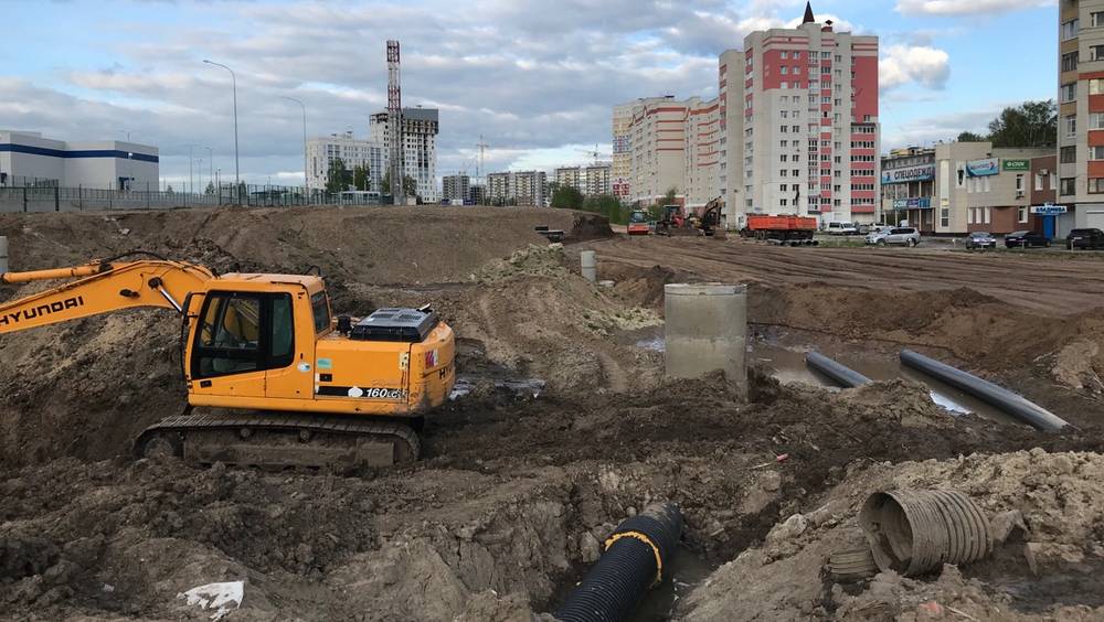 В Советском районе Брянска на Счастливой улице началось строительство дороги