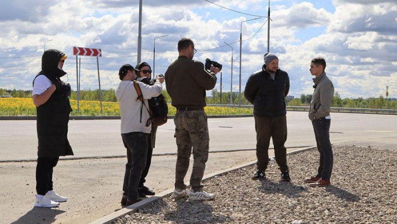 Телеканал «Техно 24» начал съемки сюжета о строительстве дороги Брянск-I – Брянск-II