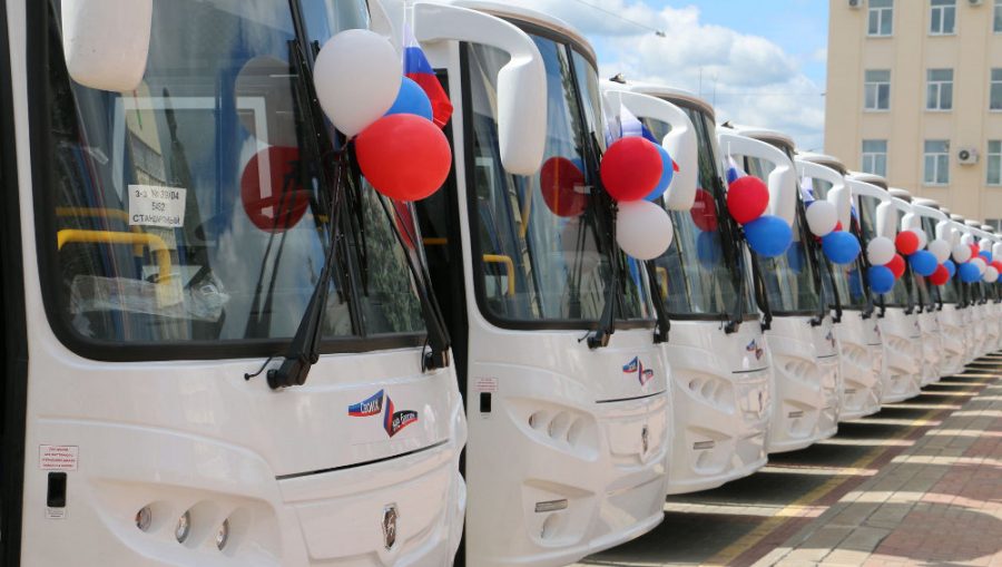 В Брянской области автотранспортным предприятиям передали 66 новых автобусов