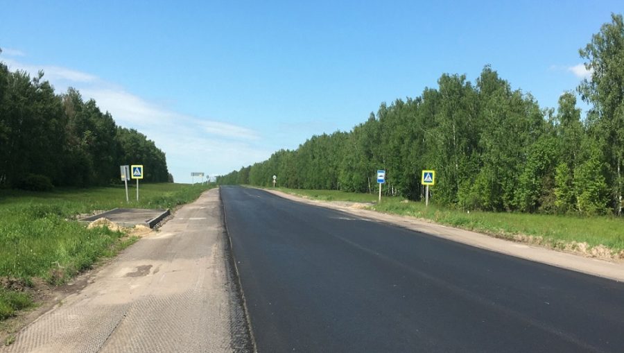 На трассе Брянск – Новозыбков – Погар полностью заменили асфальт
