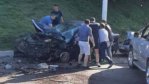 В Брянске на Городищенской горке в ДТП с тремя автомобилями ранены три водителя