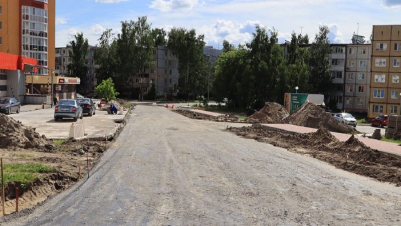 В Брянске в старом аэропорту начали строить дорогу на улице Визнюка