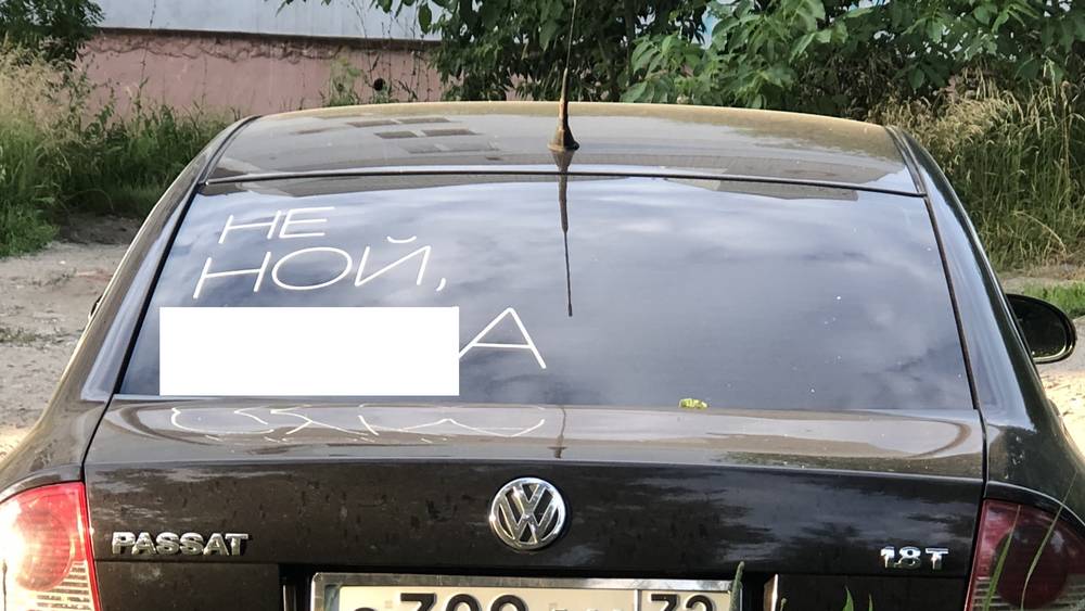 В Брянской области стали безнаказанно разъезжать машины с надписями матом