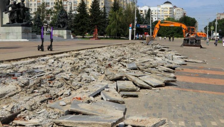 Площадь Партизан в Брянске отремонтируют за 113 млн рублей к ноябрю 2022 года