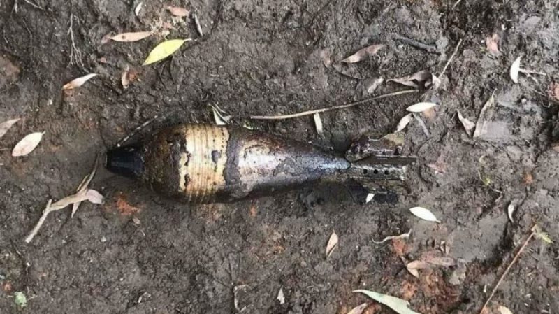 В Брянске на берегу реки Десны обнаружили 82-миллиметровую мину