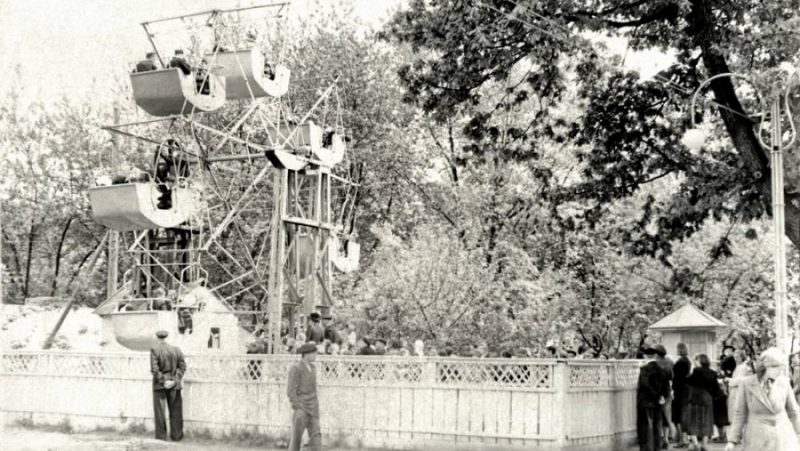 Брянцам показали снимок Бежицкого парка культура и отдыха в 1953 году