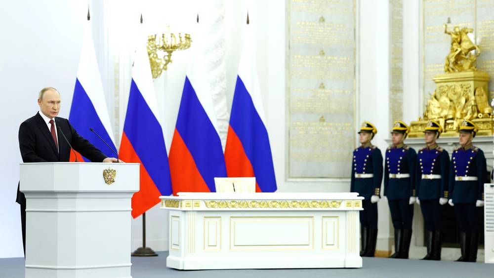 Речь Путина в связи с принятием ДНР, ЛНР, Запорожской и Херсонской областей в состав России