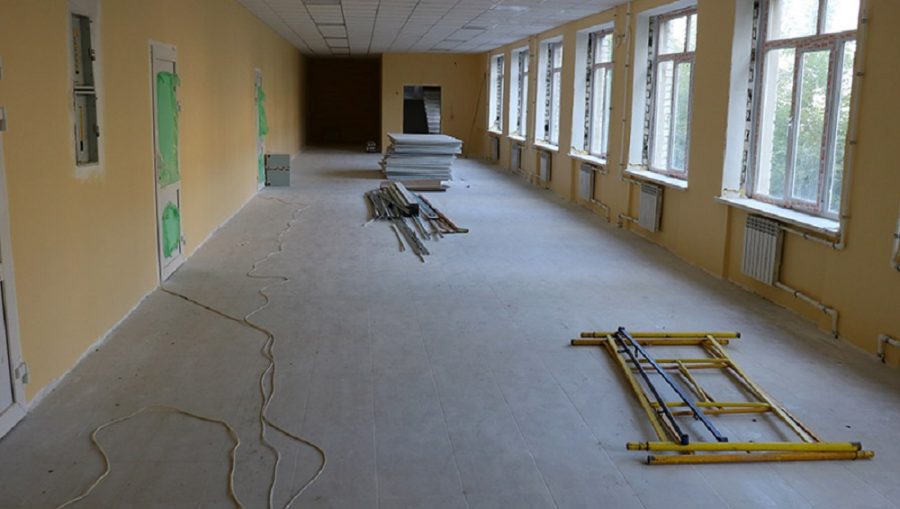 В Советском районе Брянска ремонт школы №5 выполнен на 70 процентов