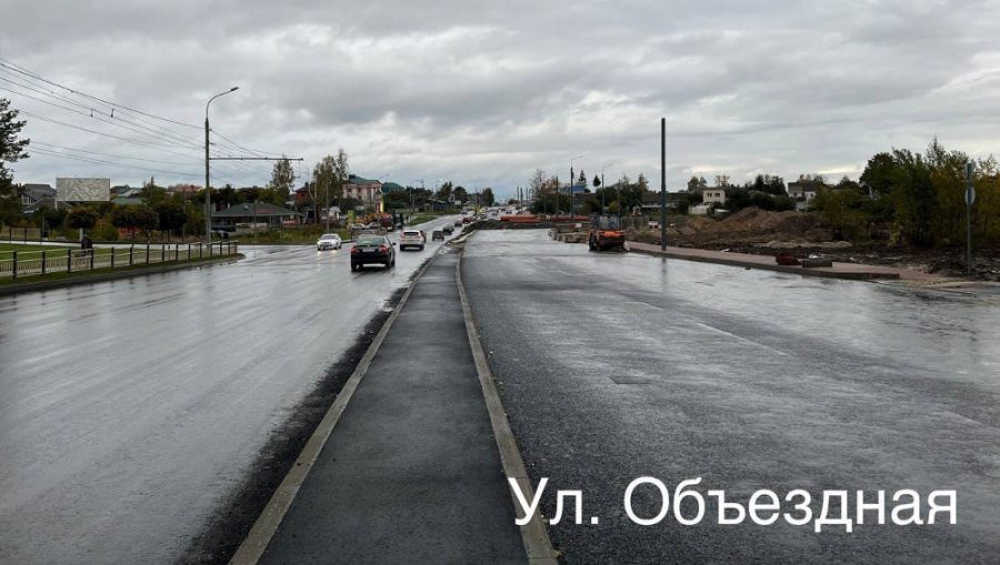 Реконструкцию дороги на Объездной в Брянске обещали завершить до ноября