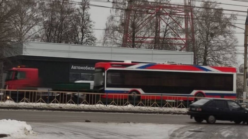 В Брянск по контракту с администрацией доставили два низкопольных троллейбуса «Адмирал»