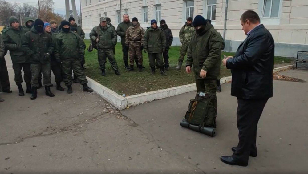 Мобилизованные из Брянской области начали военную подготовку в Курской области