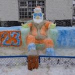 В брянских колониях осужденные провели конкурс снежных фигур