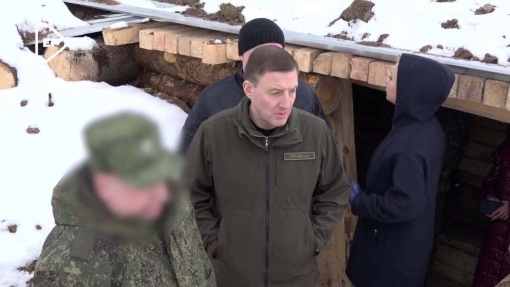 Появились кадры линии обороны в Брянской области на границе с Украиной