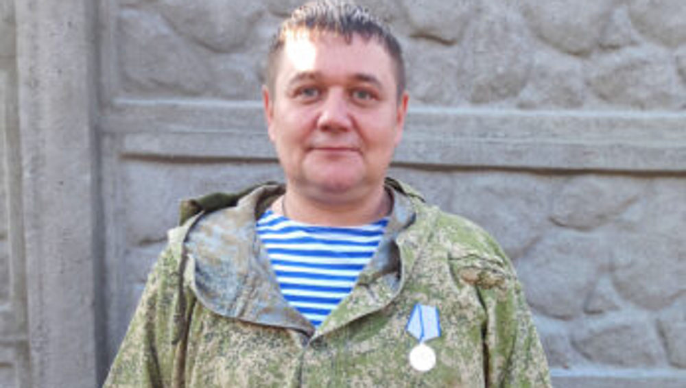 Медалью «За отвагу» награжден доброволец Михаил из Навлинского района Брянской области